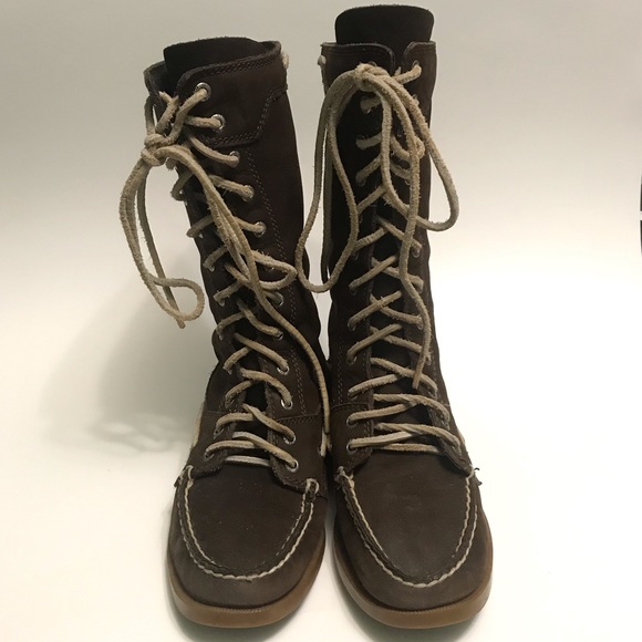 Womans Sperrys Top-Sider Suede Leather Boots - Picture 5 of 8